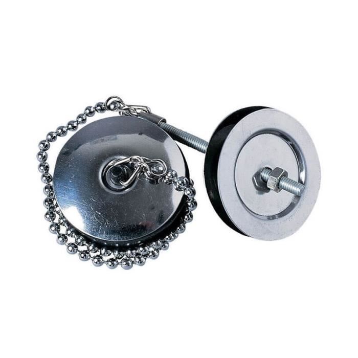 Cache Evier Rond Bouchon Enjoliveur Inox De Rechange Evier Diametre 40 Mm