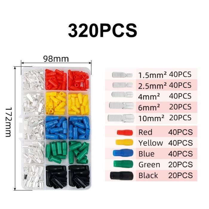 Cosses Fourche CIMCO 180120 – 0,5-1 Mm², M3, Rouge, PA, Lot De 100, Neuves