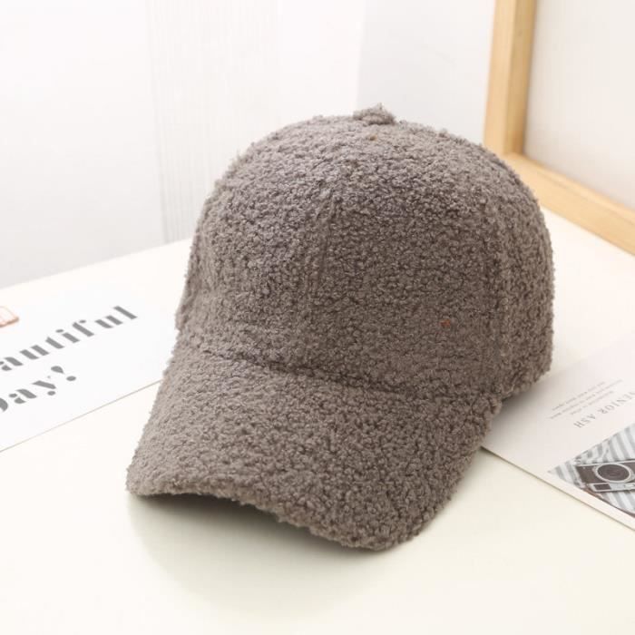 GADIEMKENSD Casquette Baseball Velours Côtelé Unisexe - Ajustable Boucle Métallique