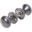 jeu de poignées de porte rondes  diamètre du cache serrure: 55 mmpoignée multitâche noire bouton rotatif  bouton aluminium  poigné-1