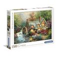 Puzzle 1500 pièces - Clementoni - Maison de campagne - Paysage et nature - Coloris Unique - Pour adulte-1