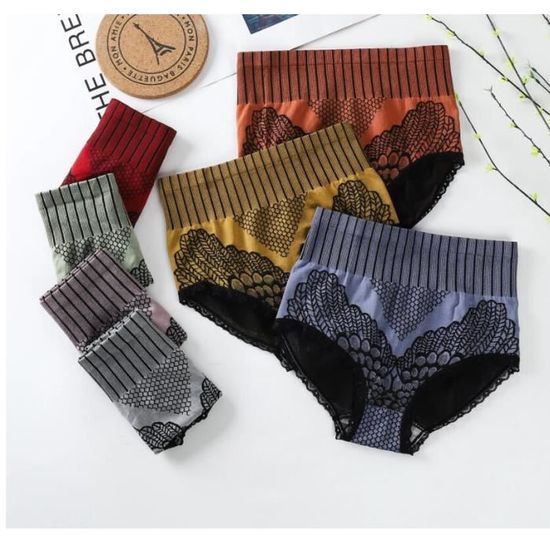 Lot De 6 Culottes Sans Couture Femme - Taille Haute, Invisible Sous Les Vêtements, Confortables - 2