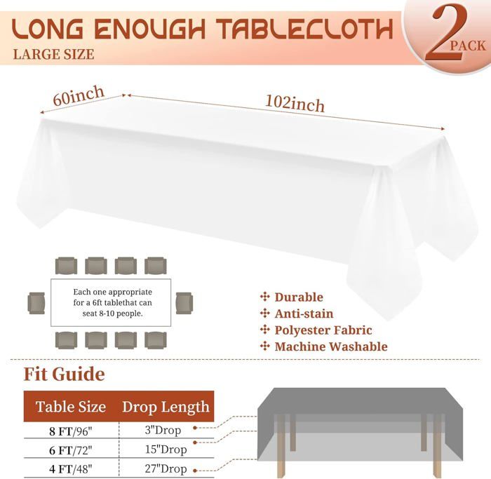 Nappe Jetable Nouvel An 2026 - Rectangulaire En PVC Argenté, 274x137 Cm, 2 Pièces