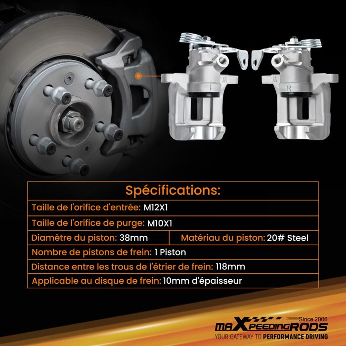 Frankberg Étrier De Frein Arrière Droite Compatible Avec A6 4B2 C5