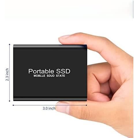 Disque SSD Mini Disque Dur Externe Portable 8TB 8To Or Type-C avec Pochette  Sac de Stockage en Tissu Noir - Cdiscount Informatique