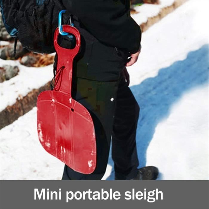 Luge enfant adulte, luge à neige avec 2 poignées perforées, tapis de luge  flexibles portables, luge sur sable, herbe, ski, sn[17] - Cdiscount Sport
