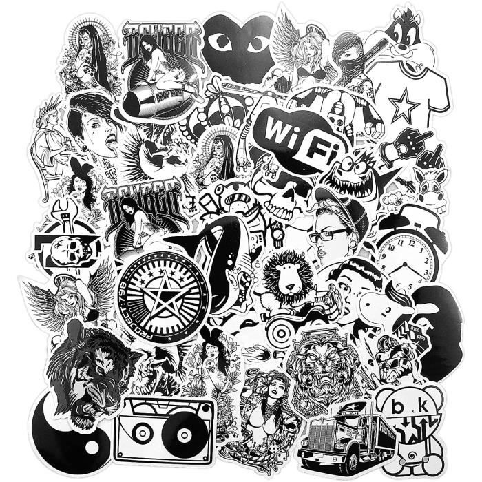 Lot De 100 Autocollants Graffiti En Vinyle - Marque BYUP, Imperméables, Pour Customisation