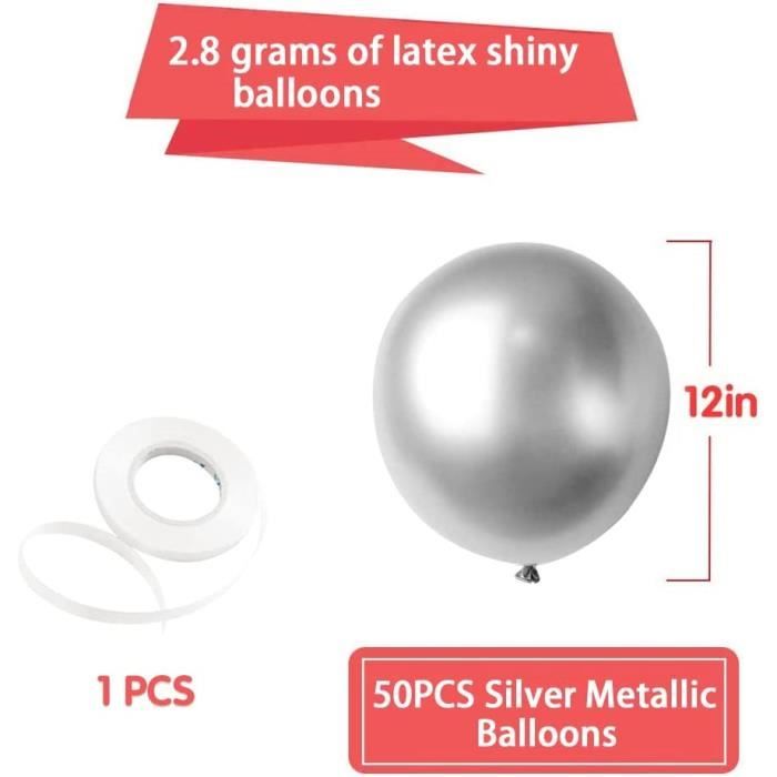 Ballons bleu marine Garland Arch Kits, avec des ballons en latex gris argent Agate des ballons pour la graduation d'anniversaire de mariage Fournitures douche bébé décorations de fête - 2026 Fête de