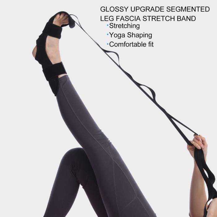 Ceinture D'étirement Pilates Et Yoga – Bande Flexible Avec Boucle 45mm, Facile à Transporter