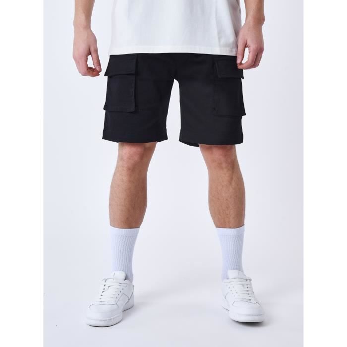 Zannycn Short cargo pour hoe - Style vintage - Taille élastique