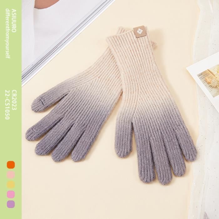 Mitaines D'Hiver Tactiles Au Crochet - Taille Unique - Acrylique - Neuf Avec étiquettes
