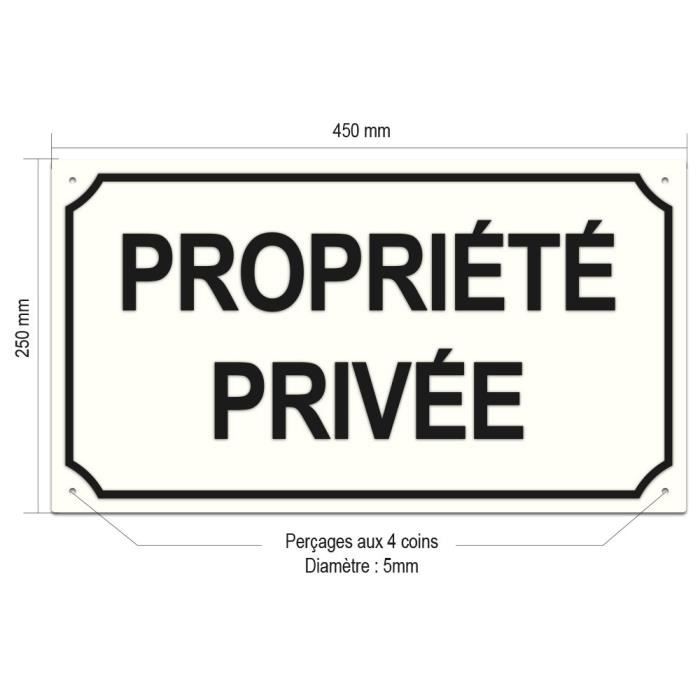 Panneau Parking En Aluminium - P Privé