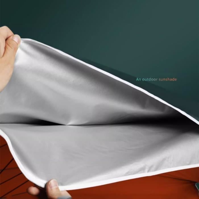 Parasol De Pêche Anti-vent Avec Ancre Sable – 8 Baleines En Fibre De Verre – Tige Télescopique 360° – Protection UV – 3 Tailles (2,2 / 2,4 / 2,6 M) – Beige