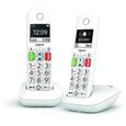 Téléphone Fixe sans Fil - GIGASET - E290 Duo Blanc - Grand écran - Larges touches - Audio Boost-2