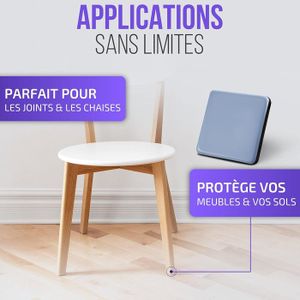 Bois Panneau Lot De 4 Embouts Enveloppants Pour Fer Plat 10x5mm Noir Patin Protection Pied De Chaise Carré - Foto 5