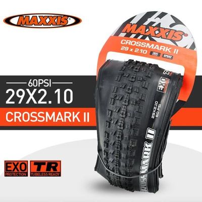 Pneu velo Pneus de vtt MAXXIS 29 CrossMark II 1 piece pneus pliants Protection EXO TR sans chambre a Type 1pc 29x2.25 EXO TR Cdiscount Sport