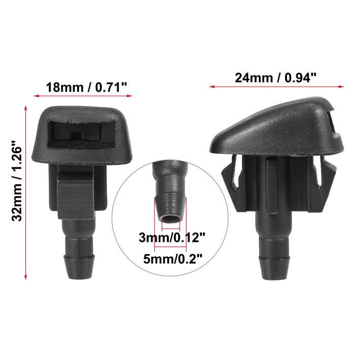 Kit De Tuyau De Buse De Lave-glace Pour Pare-brise - DIOCHE - Accessoire - Electroménager