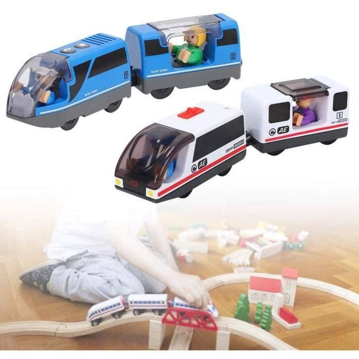 Train Électrique Miniature Royal Blue - Jouet Vintage En Plastique - Fabriqué En France - Occasion