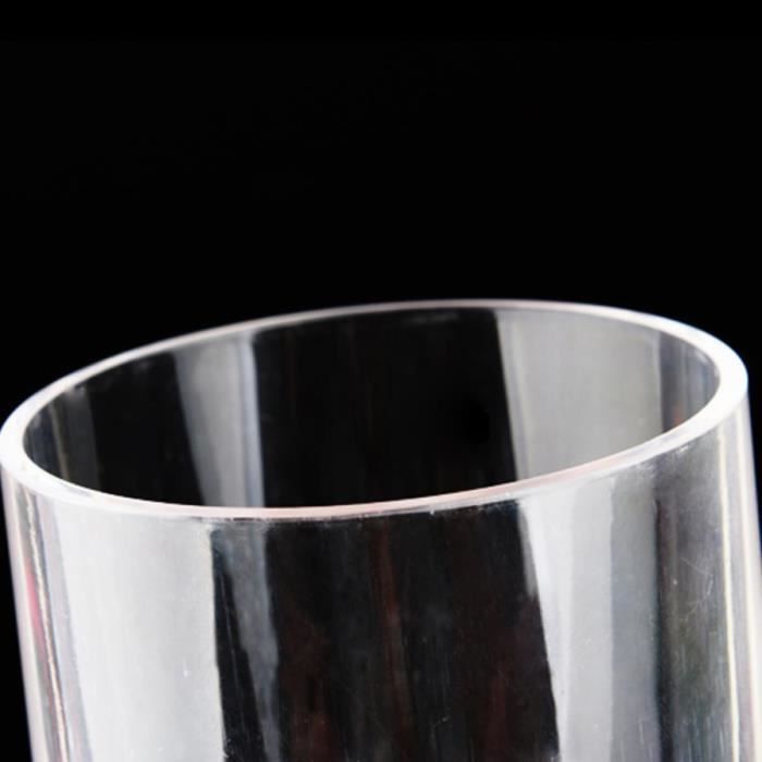 10 Tiges Carrées En Acrylique Transparent 5x300 Mm - Pour Bricolage, Déco, éclairage