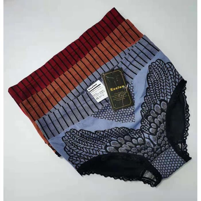 Levao Lot De 6 Culottes Femme Sans Couture - Dentelle Invisible, Hipster - Polyamide/Élasthanne - S-XL