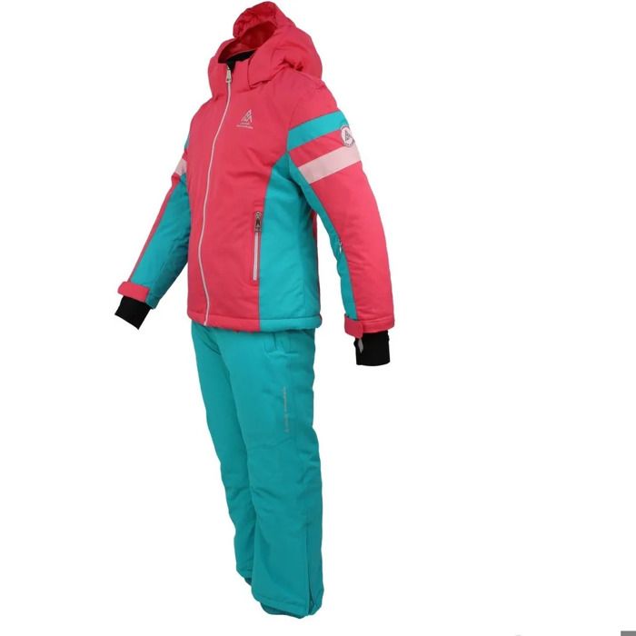 Combinaison de ski fille PEAK MOUNTAIN FANCEL Impermeable et respirante Look bicolore corail turquoise Achat Vente Combinaison de ski fille PEAK MOUNTAIN FANCEL Impermeable et respirante Look bicolore...