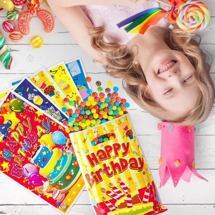 Sachet Anniversaire avec Bonbons pour les anniversaires enfants