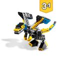 LEGO® Creator 31124 Le Super Robot, Jouet 3 en 1 Robot Dragon Avion-3