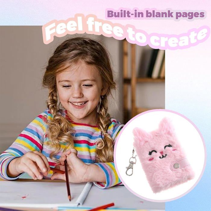 Realjoy Cadeaux pour filles 7, 8, 9, 10, 11, 12, 13 ans, journal intime avec cadenas, cadeaux d'anniversaire, filles, adolescentes, 6-14, journal intime avec code stylo, trousse à crayons, bracelet