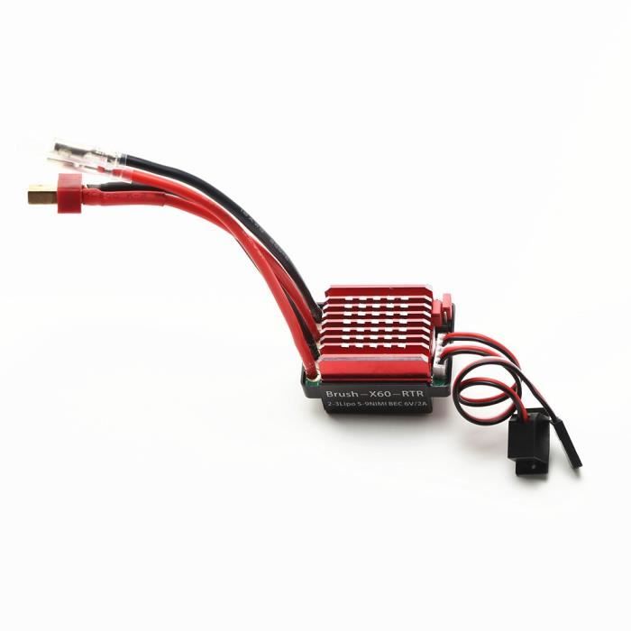 WP 1060 RTR 2S-3S 60 A ESC Régulateur de vitesse électronique étanche brossé pour voiture Tamiya Traxxas Redcat HSP HPI RC 1:10