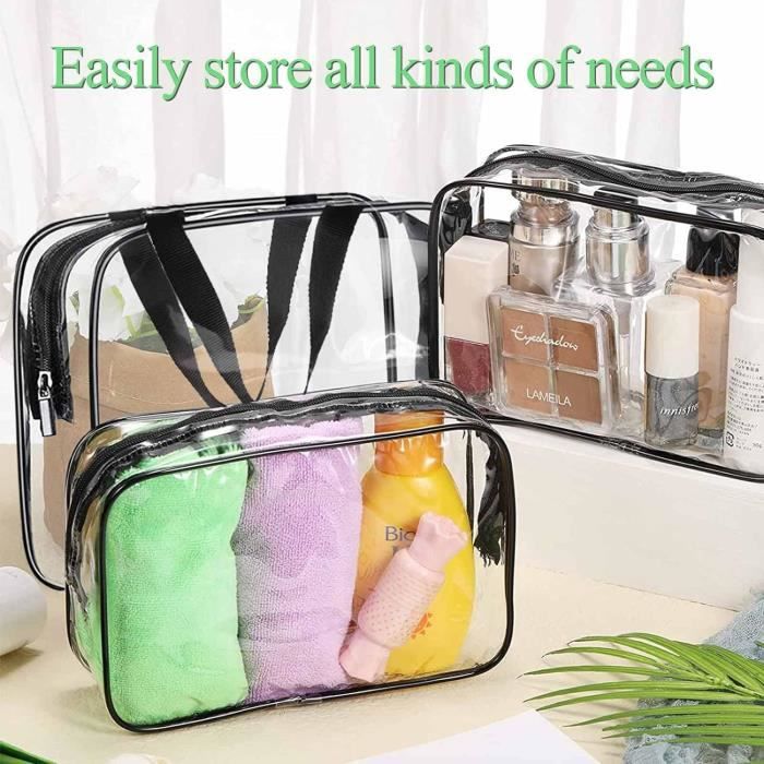 Pochette Transparente Voyage Trousse De Toilette Voyage Kit Voyage Avion 3 Pieces Trousse Transparente Voyage De Plastique T H2576 Cdiscount Bagagerie Maroquinerie