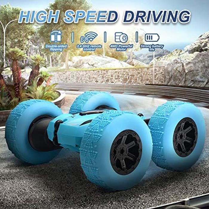 BONROB RC Voiture T l command e 4WD Stunt Car Radiocommand e 360 Degr bonrob-rc-voiture-t-l-command-e-4wd-stunt-car-radiocommand-e-360-degr