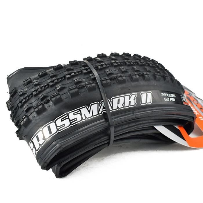 Pneu velo Pneus de vtt MAXXIS 29 CrossMark II 1 piece pneus pliants Protection EXO TR sans chambre a Type 1pc 29x2.25 EXO TR Cdiscount Sport