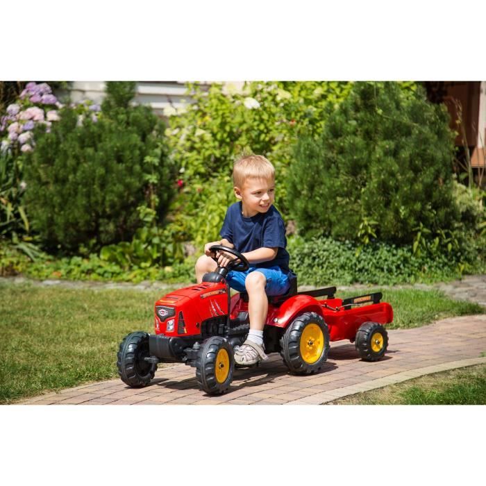 Tracteur a pedales FALK Supercharger Des 2 ans 100 Fabrique en France 50 de plastique recycle Cdiscount Jeux Jouets