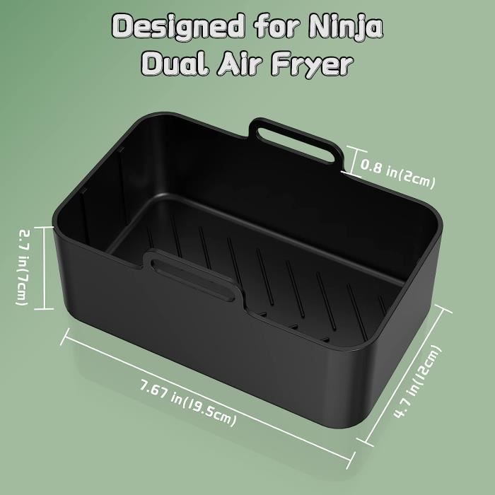 Accessoire Air Fryer, 2 Paquet Moule Air Fryer pour Ninja Foodi AF400EU  AF300