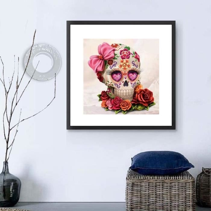 Kit Peinture Diamant Par Numéro DIY 5D Fleur De Paysage 30x40cm Broderie Diamant Cristal Strass Diamond Painting Point De Croix Toile Arts Craft Pour Maison Salon Chambre Décoration Murale (12x16in