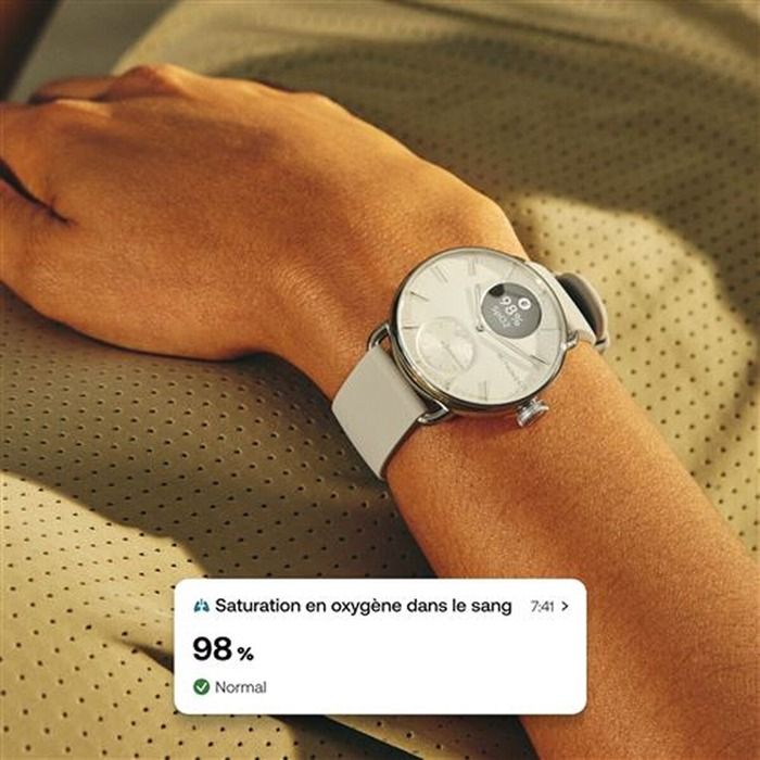Montre connectée Withings ScanWatch 38mm Noir Cdiscount Téléphonie