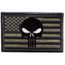 ecusson Punisher USA Noir Tete de Mort Skull Crane Moto Biker thermocollant 9x6cm patche Insigne Biker
