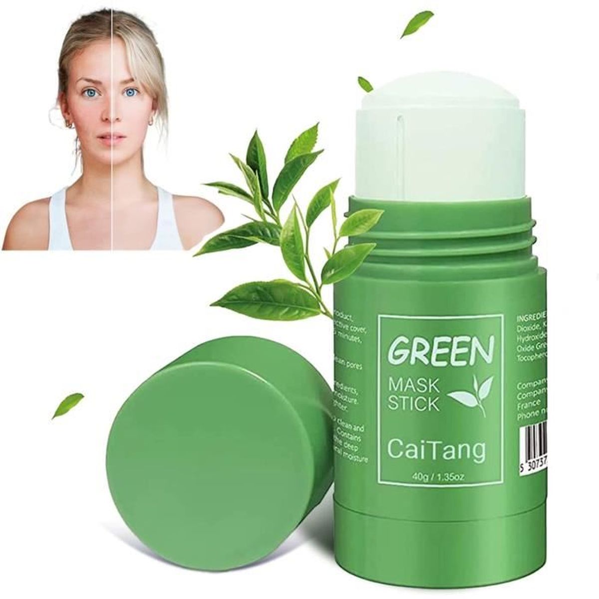 Masque Stick, Green Mask Stick, Masque Thé Vert Point Noir, Masque