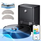 PROSCENIC Q8 Max+ Aspirateur Robot Laveur - 8000 Pa - Station Auto-Vidage 3L - 200 Min - Navigation LDS- APP/Alexa/IFTTT