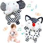 Venditer Hochet Bébé Noir Et Blanc – Peluche Douce Avec Son – Jouet éveil 0-12 Mois, Cadeau Naissance