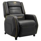 Fauteuil gaming - Cougar Gaming - RANGER S ROYAL - Sofa Noir et Or - Cuir PVC - Appui-tête et Oreiller Lombaire