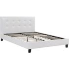 HABITAT ET JARDIN Lit double en pvc "Julia" - 160 x 200 cm - Blanc