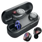 Lecheo Écouteurs sans Fil Bluetooth 5.0 TWS 12 heures prolongeant la récréation Stéréo HD mini Ecouteur - Plus petit & léger (Noir)