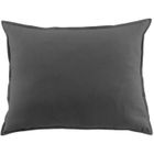 L'EFFET PAPILLON Taie d'oreiller flanelle 100% coton 50 x 70 cm CANDICE coloris Orage