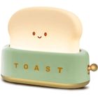 MOURSIIENY-Veilleuse Toaster Bébé-Rechargeable avec visage souriant Pain grillé Forme-Petite veilleuse pour chambre à coucher