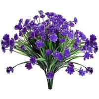 Violet Fleurs Artificielles De Jonquilles, 4 pcs Fleur en Plastique Jaune pour Jardin Table de Mariage Table de Ferme décoration