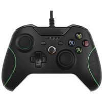Manette Filaire Pour Xbox One/ Xbox One S / Xbox One X / PC, Noir 