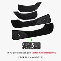 Tapis de Protection Anti coup de pied pour porte de voiture Tesla, autocollant de Protection pour bord latéra