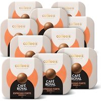 90 Boules de Café CoffeeB - ESPRESSO FORTE - 100% Compostables - Compatible avec machines CoffeeB by Café Royal