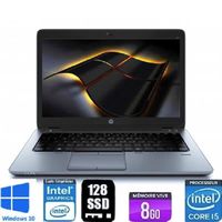 Hp EliteBook 820 G1 12" Core i5 1,6 GHz - SSD 128 Go - 8 Go -WIN10 - AZERTY - Français